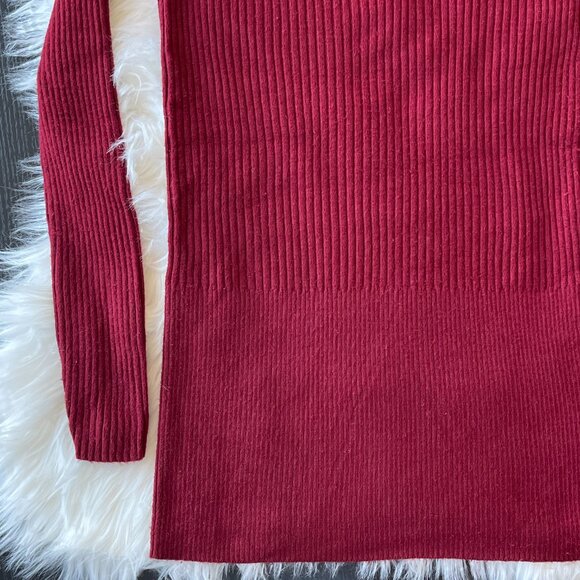 Size XS Turtleneck Red Sweater Mini Dress Price Firm - Picture 3 of 6